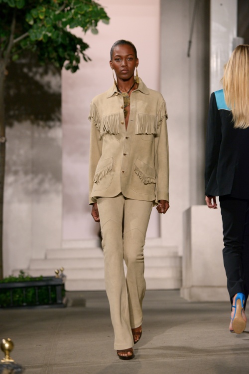 Models sporting Ralph Lauren’s American West-influenced medley of style (Courtesy of Runxi Wang and Milk Digital for Ralph Lauren)